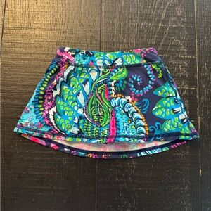 Lily Pulitzer Luxletic Colorful Patterned Skirt size 2-3